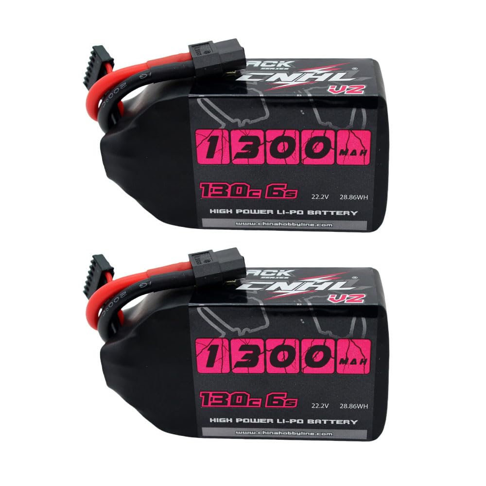 Amazon.com: CNHL 1300mAh 6S Lipo Battery 22.2V 130C with XT60 Plug